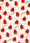 草莓卡通壁纸素材