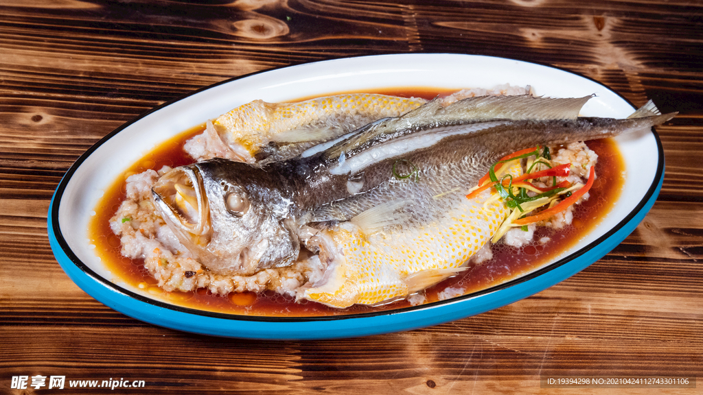 肉沫蒸大黃魚