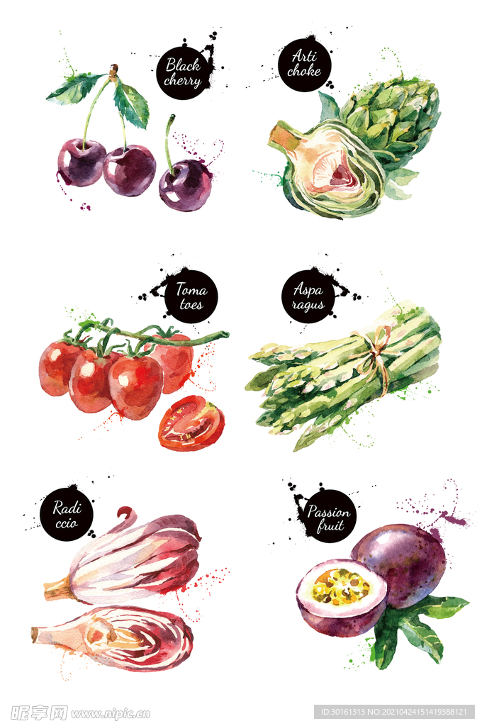 卡通水果蔬菜