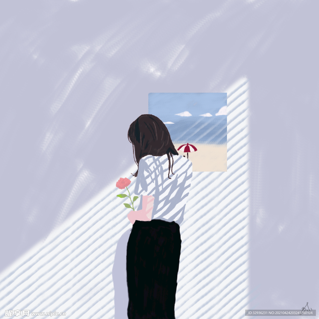 臨摹女生