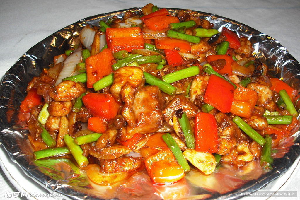 鐵板雞丁