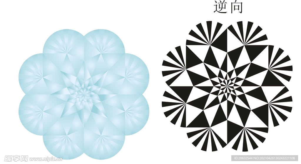 矢量冰晶花