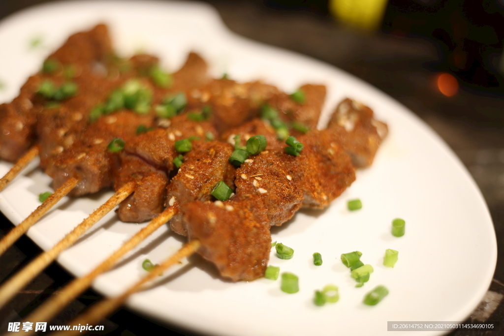 美食羊肉串