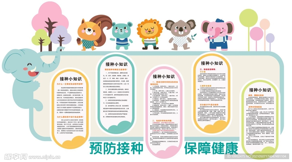 預(yù)防接種設(shè)計展板