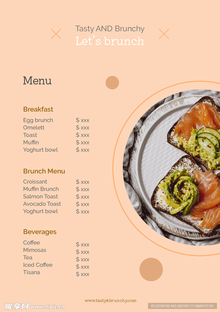 餐厅菜单PSD模板设计