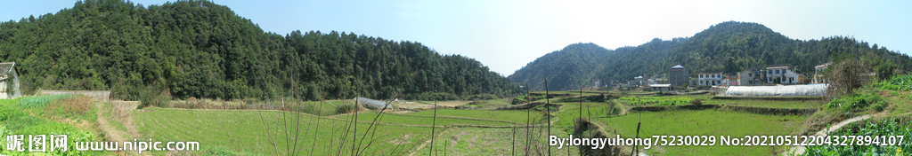 韶山乡村田园风光全景摄影