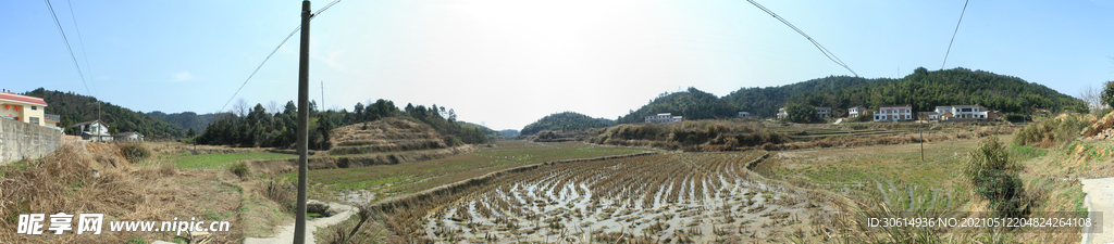 韶山乡村田园风光全景摄影