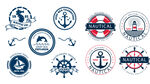 9款航海徽章矢量素材