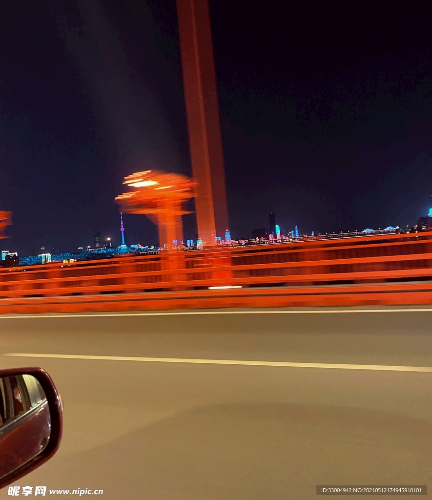 鹦鹉洲长江大桥-夜景