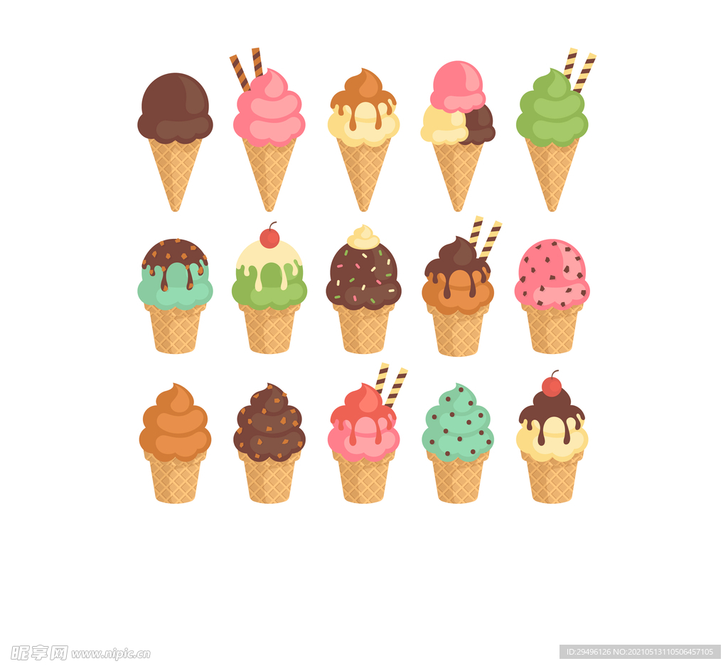 卡通冰淇淋造型