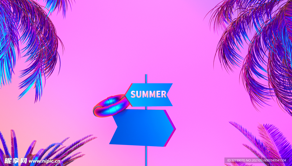 創意夏日場景