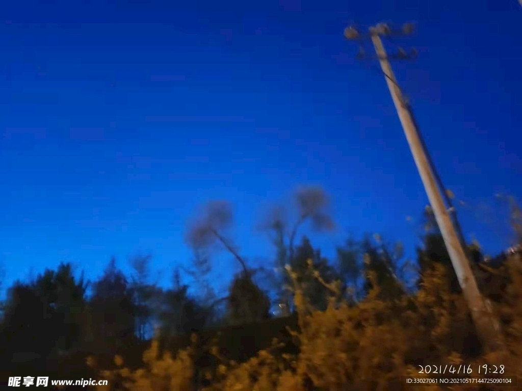 北京天空夜景