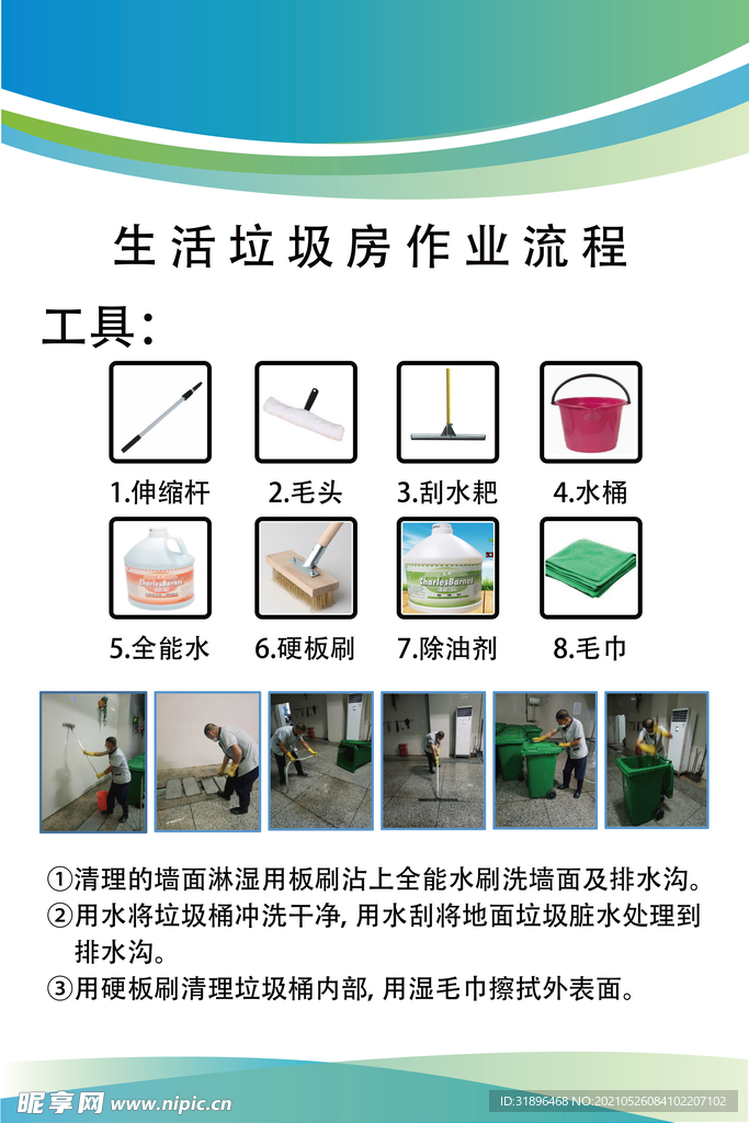 生活垃圾房作業流程