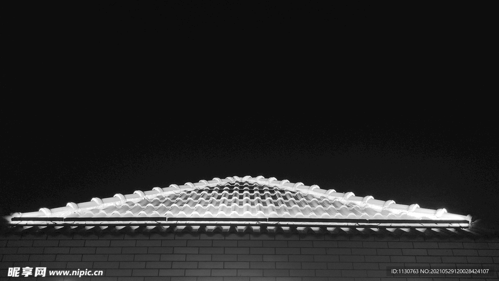 几何构图黑白建筑