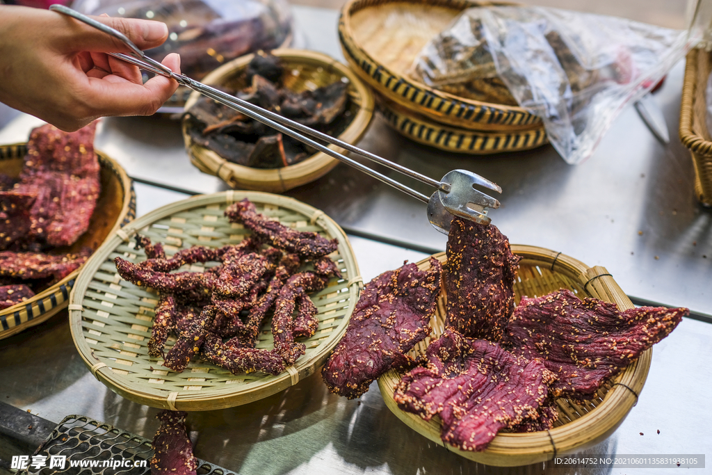 垂涎欲滴的牛肉干