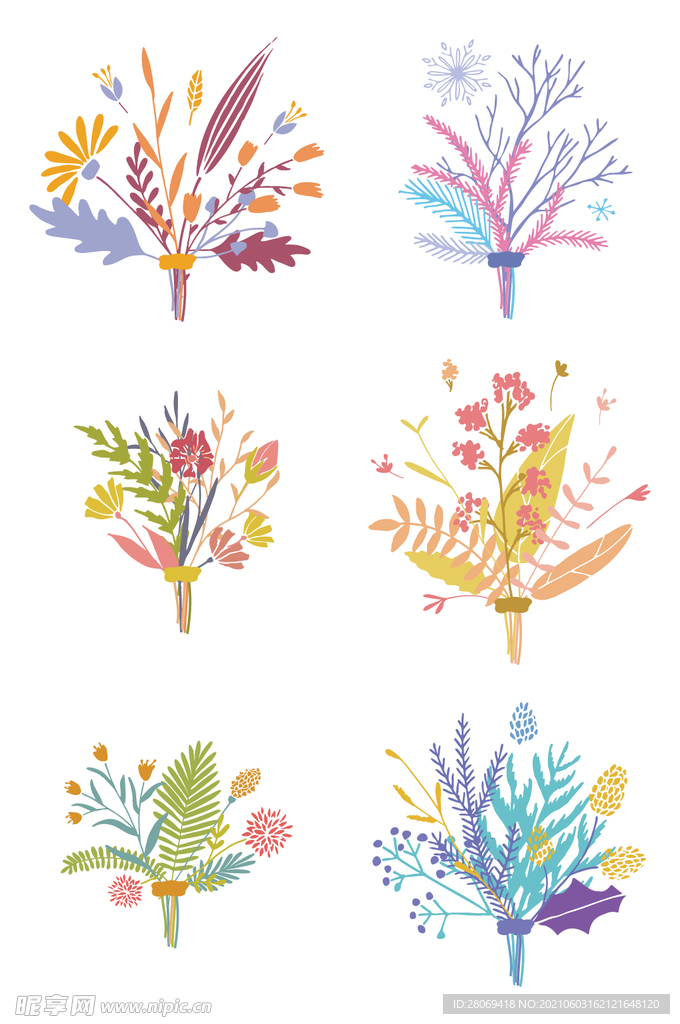卡通植物花卉