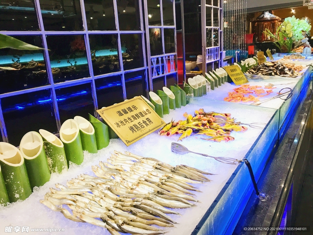 自助餐的新鮮食材