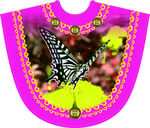 蝴蝶蝙蝠衫印花
