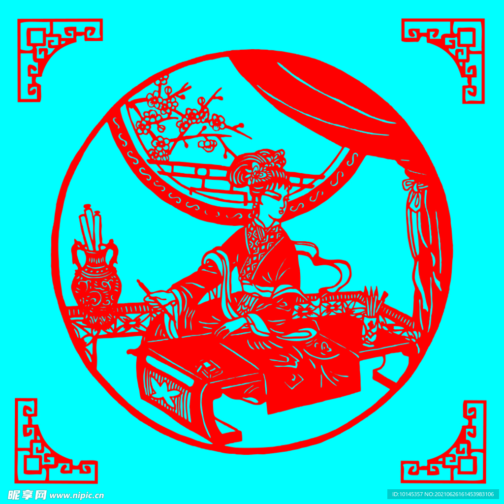 作畫剪紙