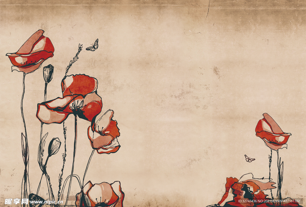 MASAR瑪撒定制壁畫風(fēng)景花卉