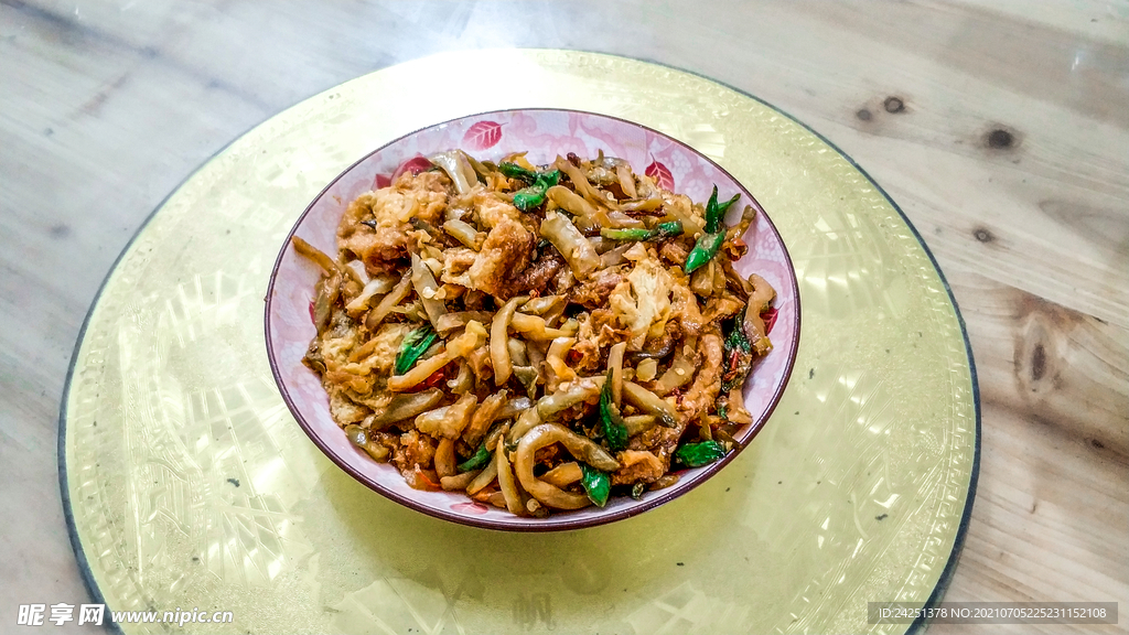 客家菜肴榨菜煎蛋