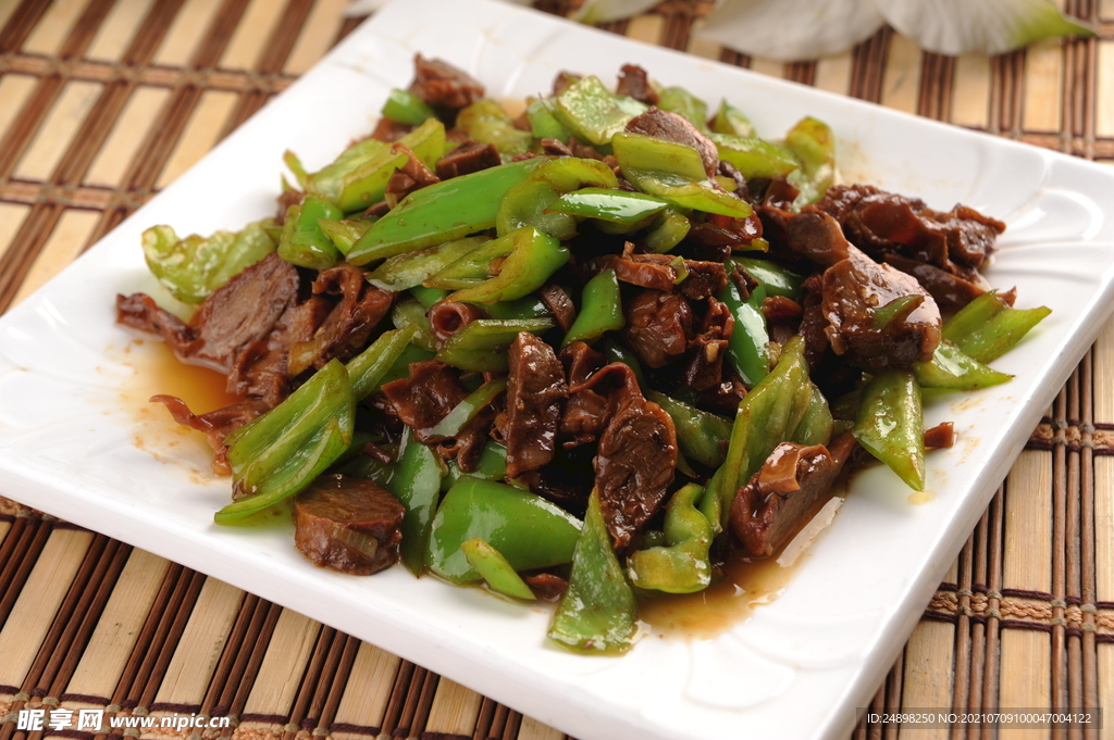 護心肢炒尖椒