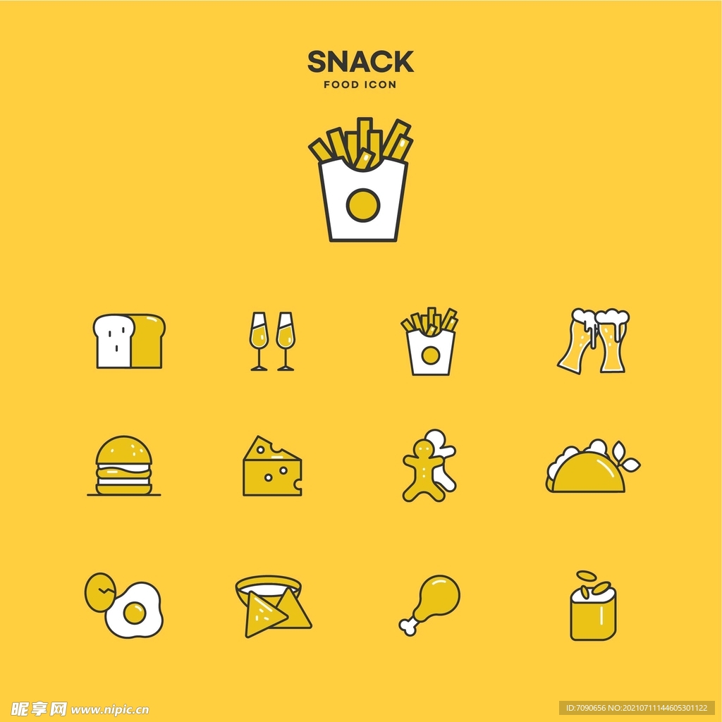美食餐饮icon图标   