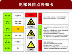 电梯风险点告知卡