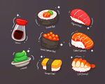 日式寿司素材