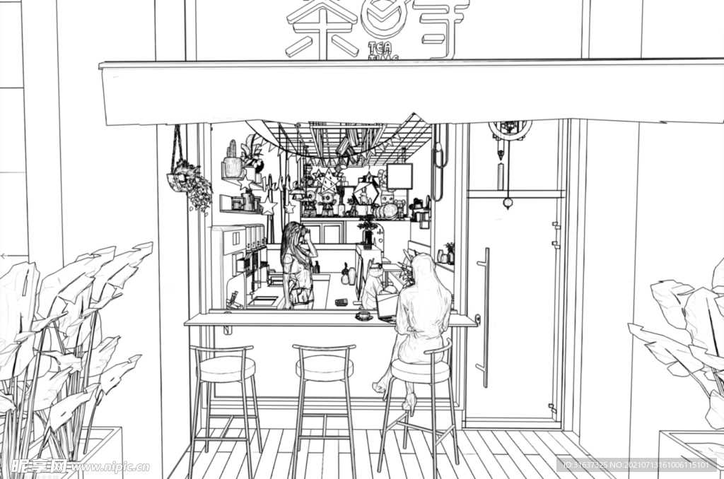 線稿