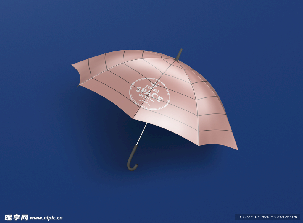 太阳伞雨伞广告伞样机贴图模板