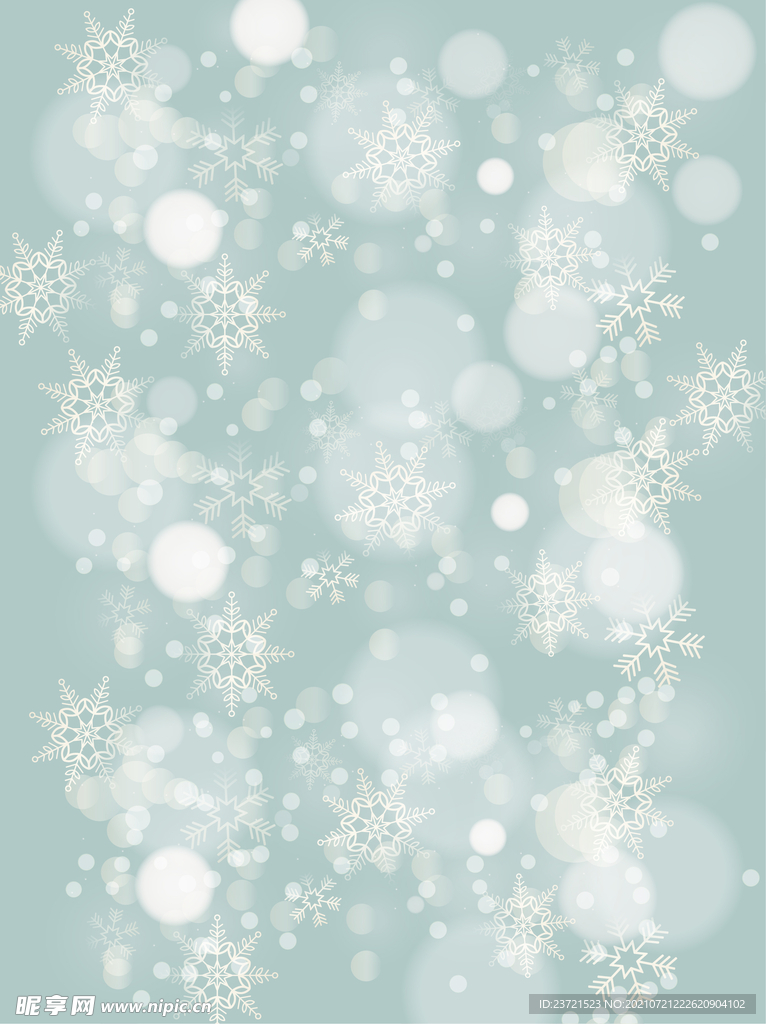 藍(lán)色雪花背景