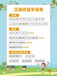 儿童卡通拼音表韵母表汉语拼音表