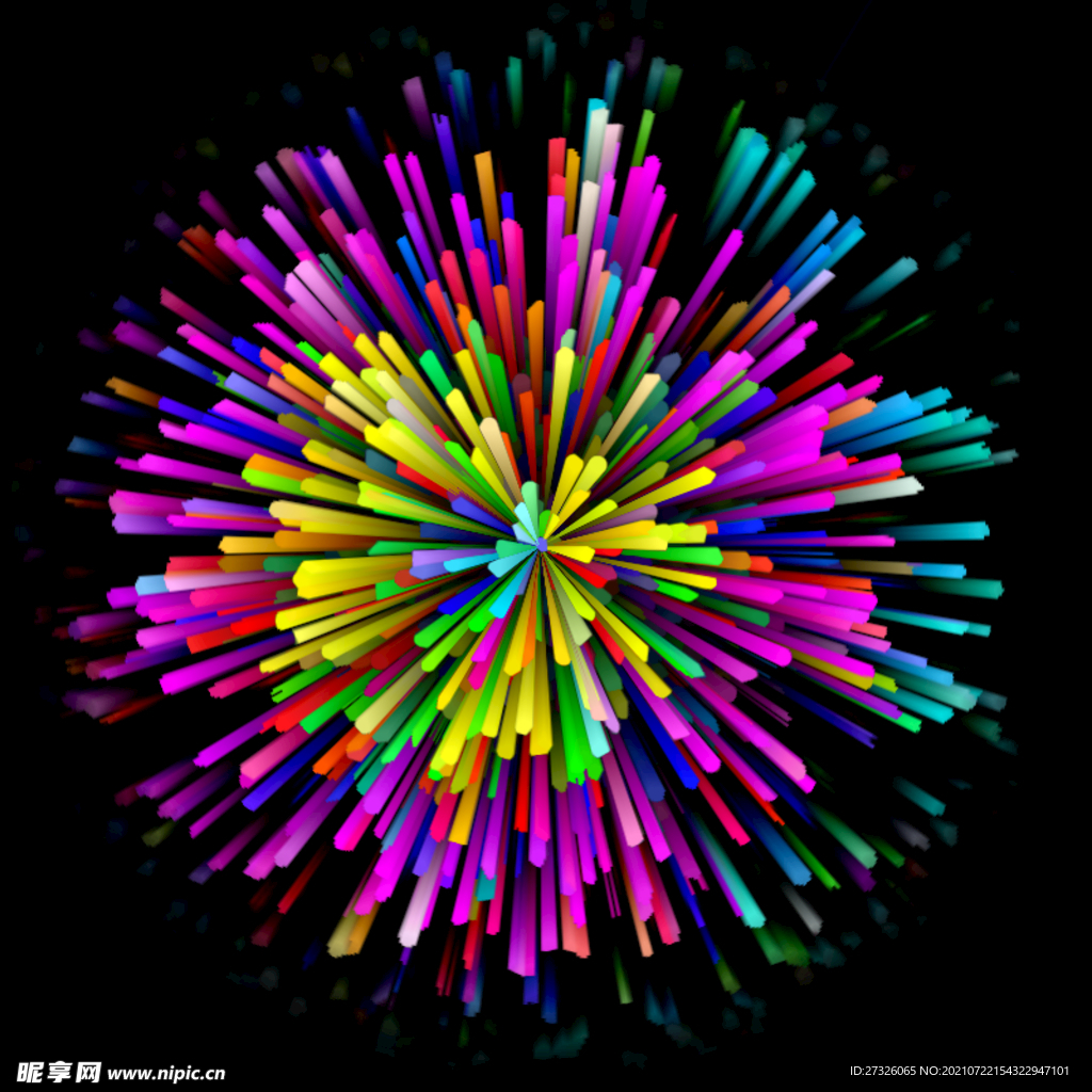 各種顏色煙花