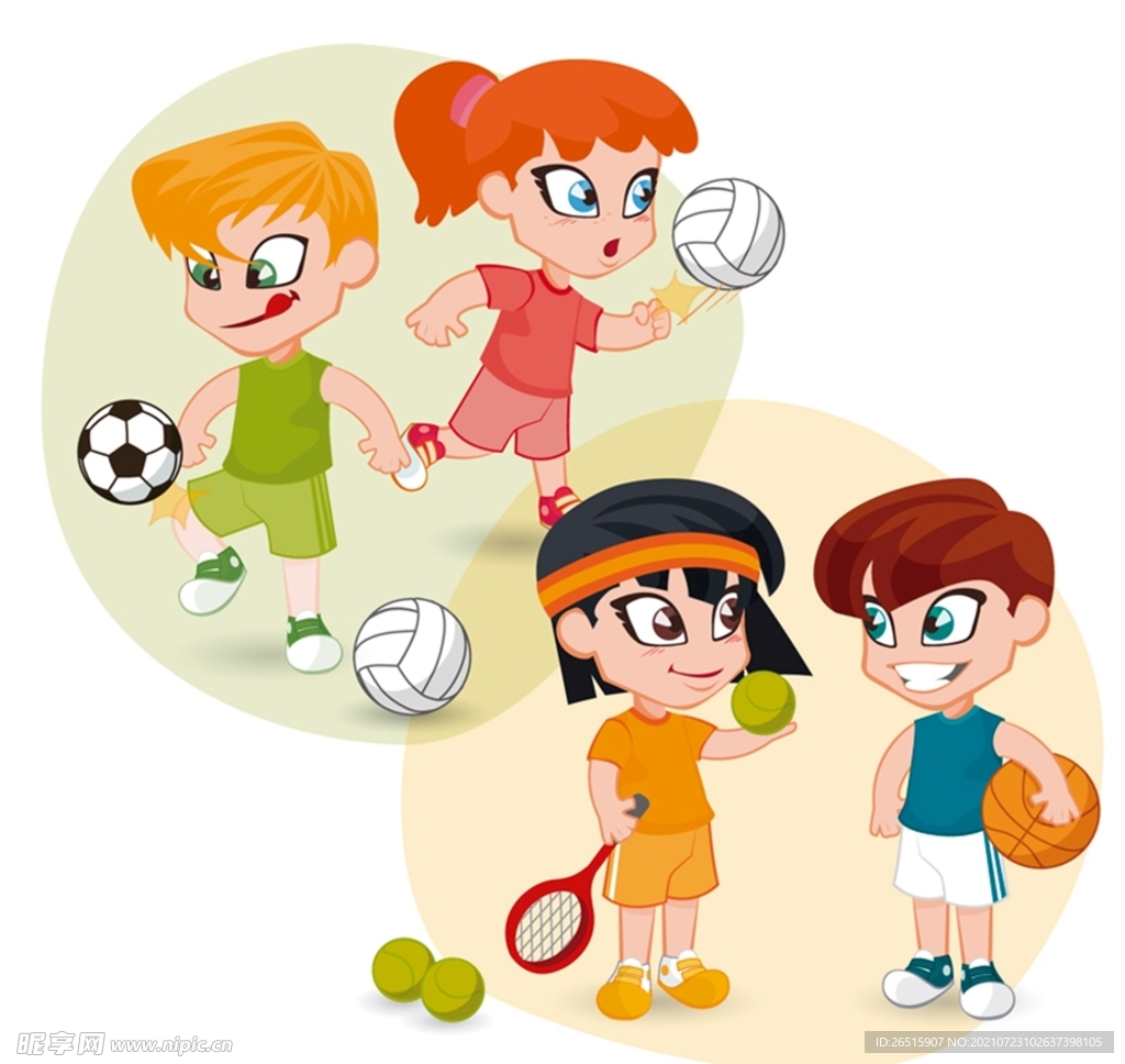 体育运动的儿童