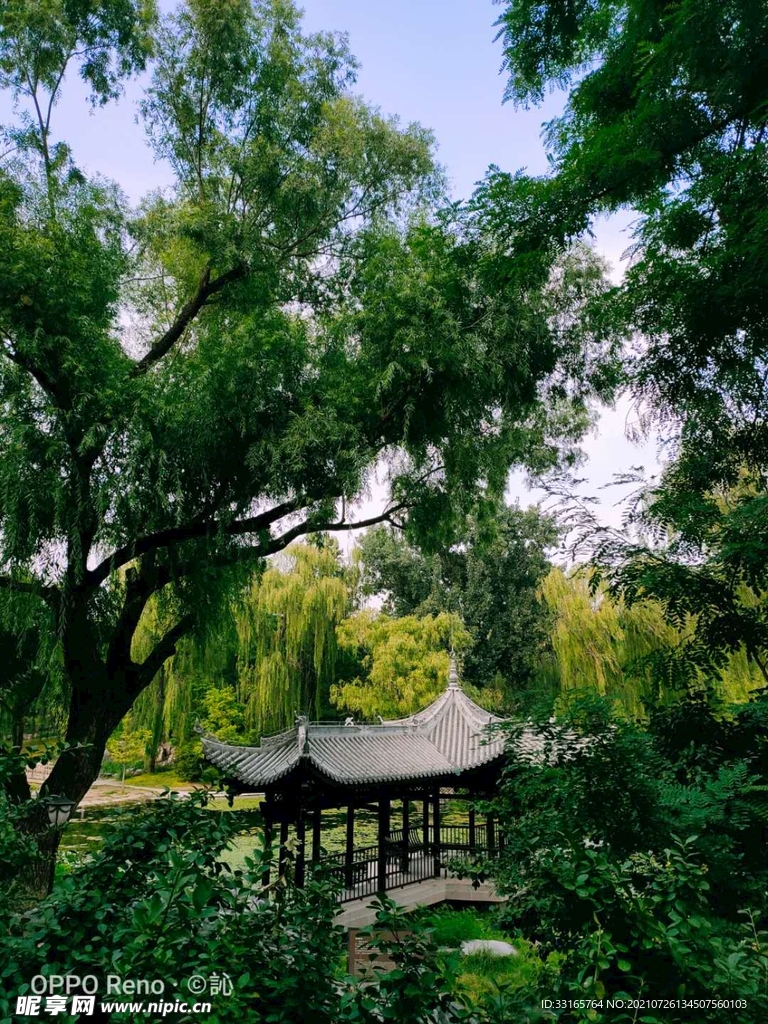 湖邊涼亭