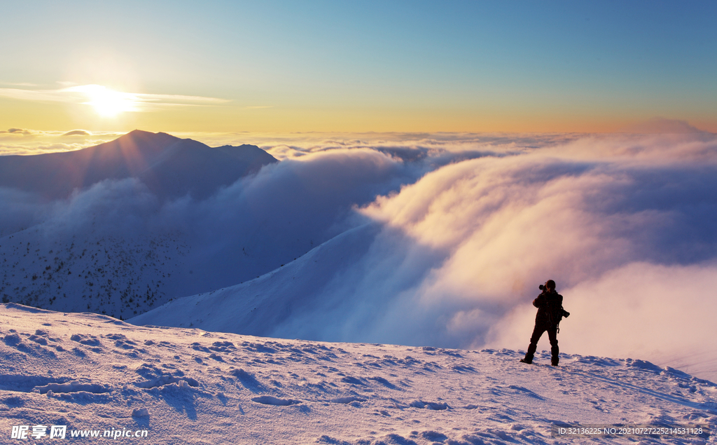 冬季雪山