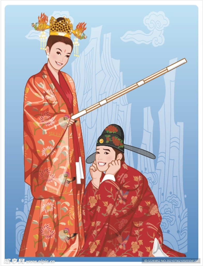 卡通婚禮