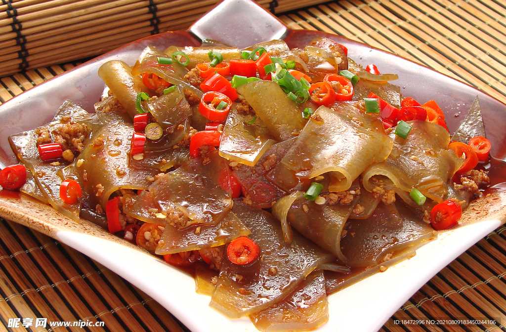 黑粉皮炒肉沫