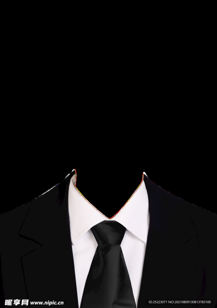 黑色西服黑色领带
