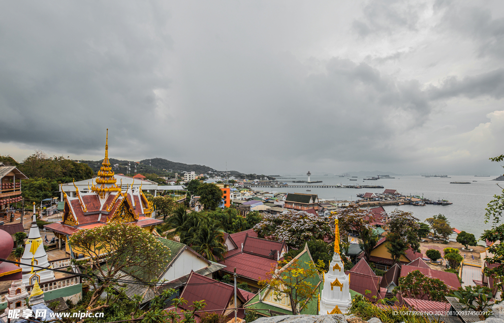 泰國旅游建筑寺廟全景