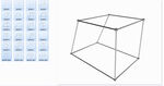 3d几何镂空梯形三维素材图片