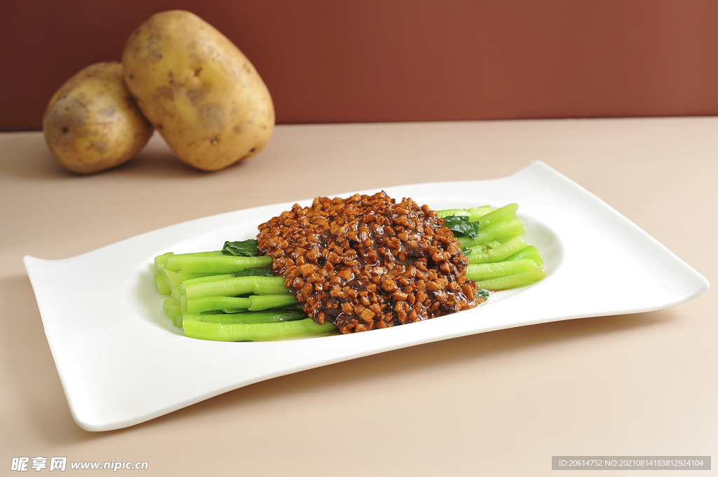 肉沫拌青菜