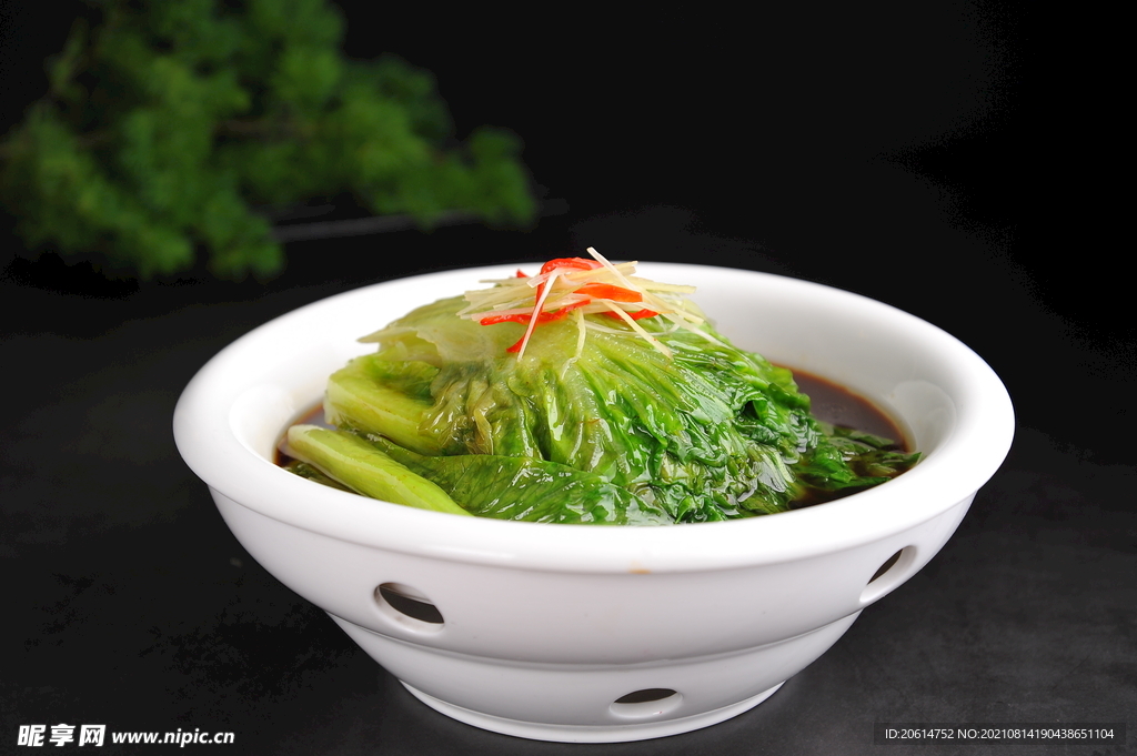 蔥油西生菜