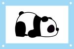 睡觉熊猫卡通图片素材