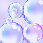 立体气泡泡玻璃艺术感主图背景