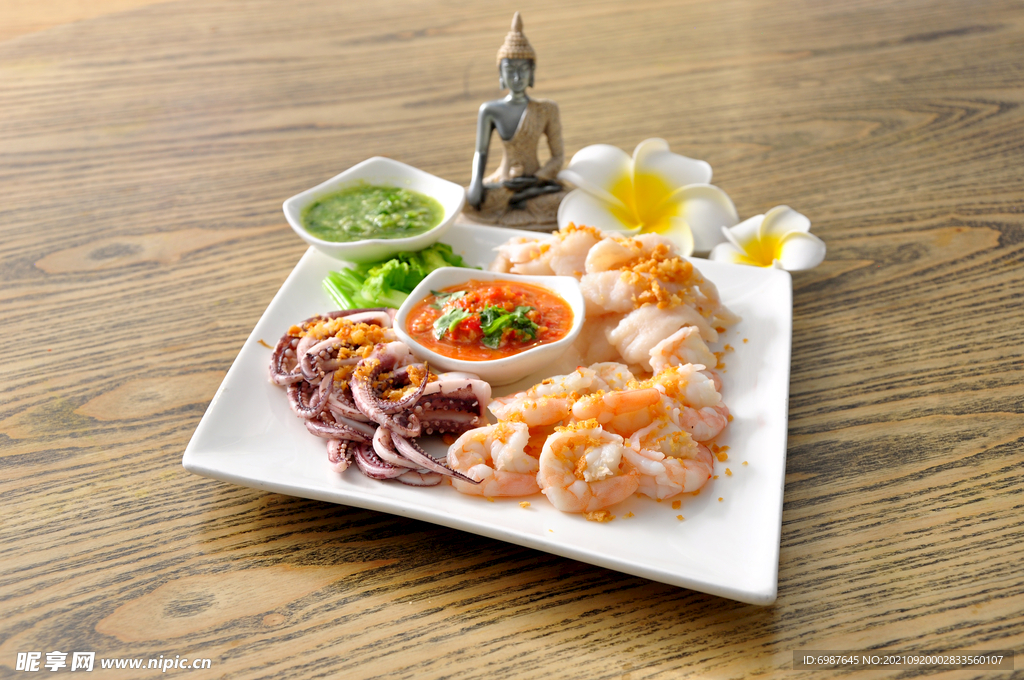 高清美食图片-泰式海鲜拼