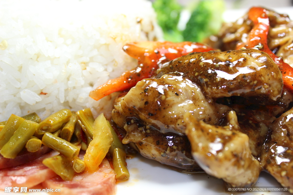 黑椒雞柳蓋澆飯