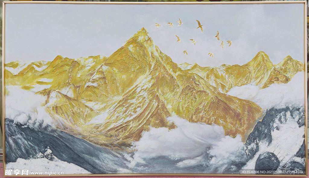 油畫金山