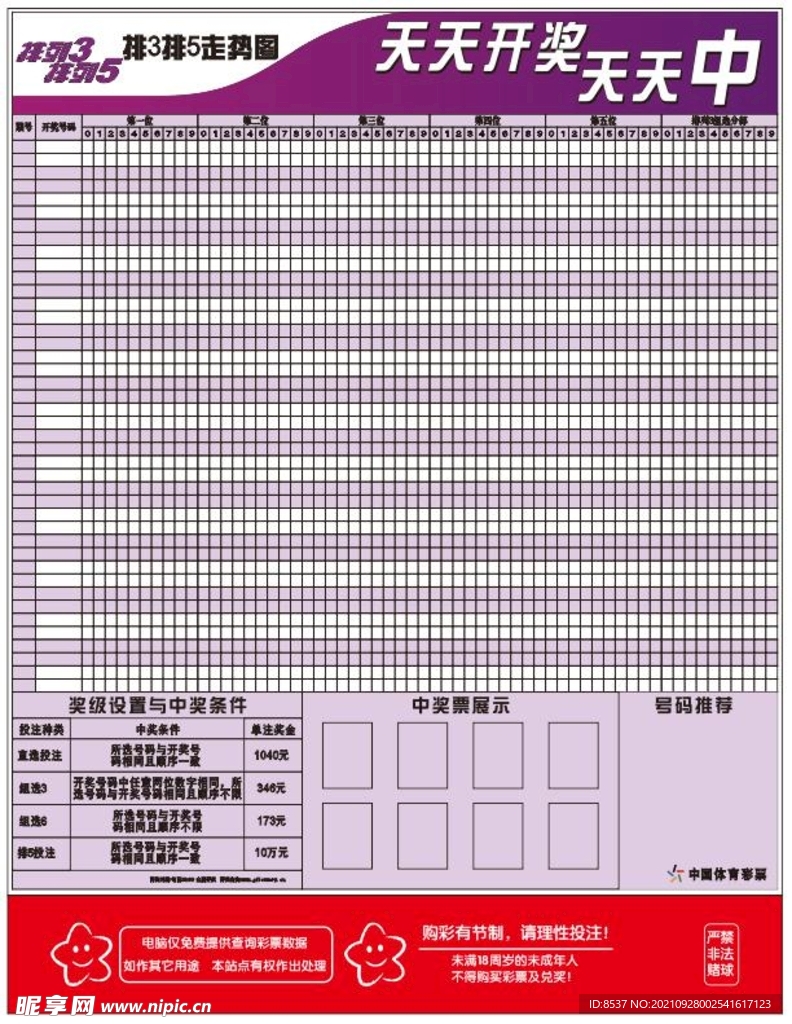 体育彩票排列3走势图